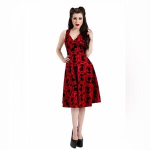 Jawbreaker Cameo Silhouette Fit & Flare Dress NWT Sz L